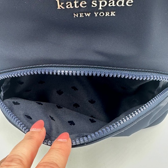 Kate Spade Karissa Mini Backpack Nightcap Navy Blue‎ Nylon Preppy Minimal NWOT main image 12